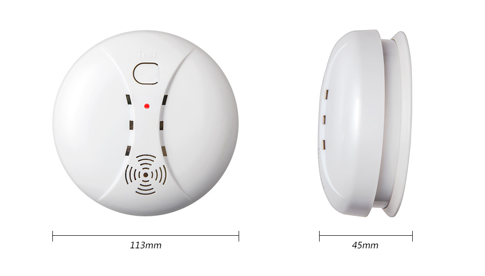 433mhz Home Security Alarm System Wireless Fire Smoke Detector Portable Alarm Sensor